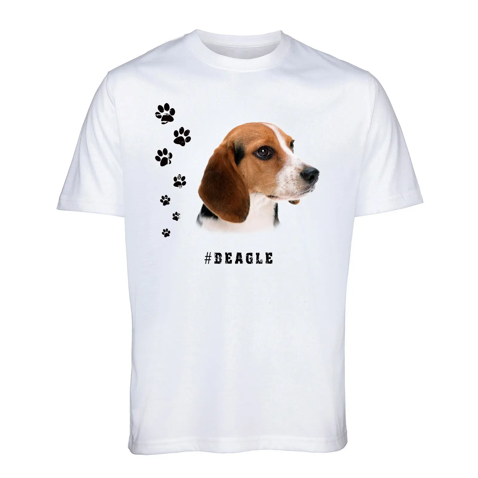 Футболка BEAGLE унисекс смешной подарок для мужчин и женщин с принтом хаштега