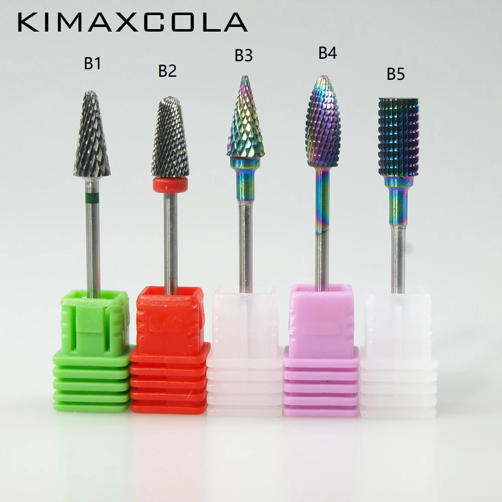 KIMAXCOLA сверла для ногтей карбидные фрезы маникюра удаления кутикулы педикюрные 3/32