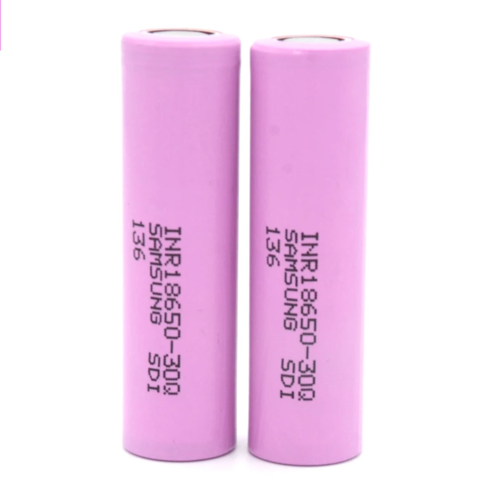 

3000mah High Quality 100% Original Rechargeable Lithium Battery Capacity 3.7V 18650 Battery 30Q INR 20A Fast Delivery Battery
