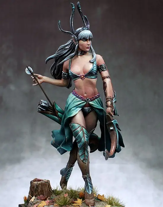 Набор для сборки модели из смолы фигурка женщины-воина 1/24 | Игрушки и хобби