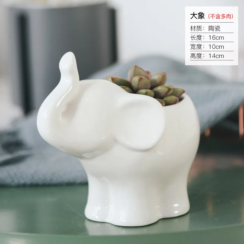 Многомясной керамический цветочный Настольный горшок ручной работы креативный