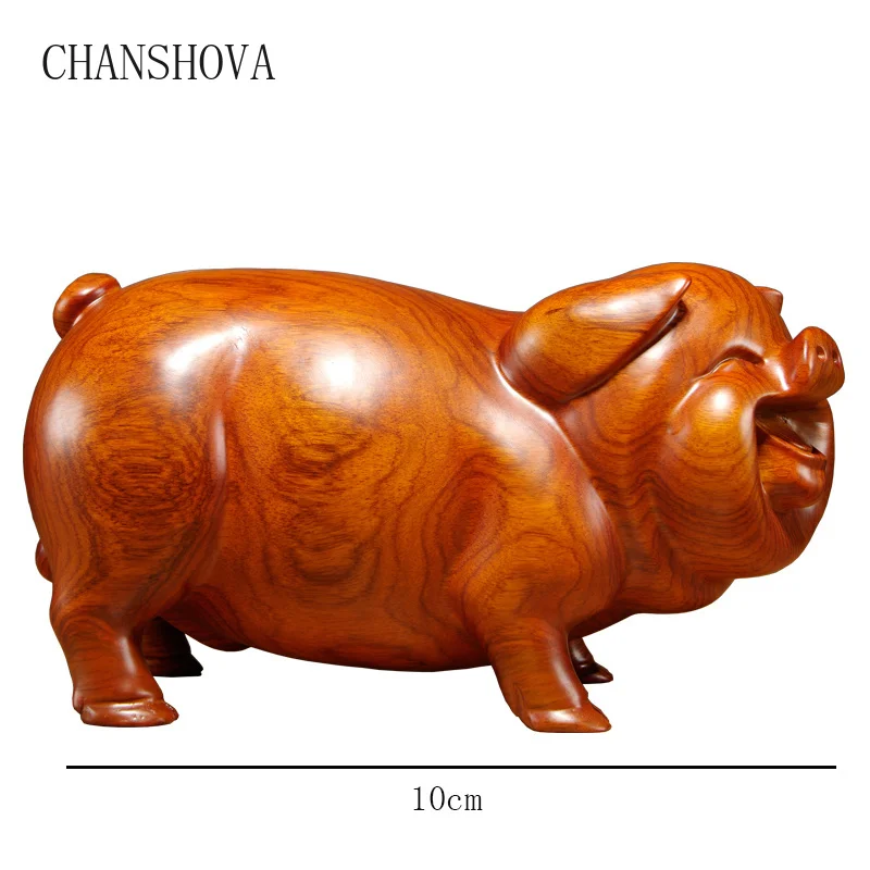 CHANSHOVA резные орнаменты зодиака из красного дерева для свиньи креативная мебель