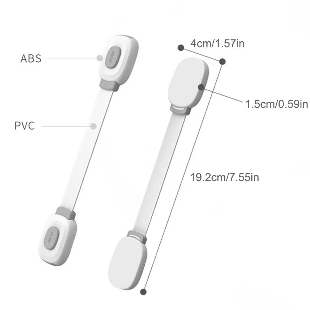 

6Pcs Baby Safety Lock Child Protective Drawer Supplies Anti-Pinch Hand Refrigerator Cabinet Door Lock