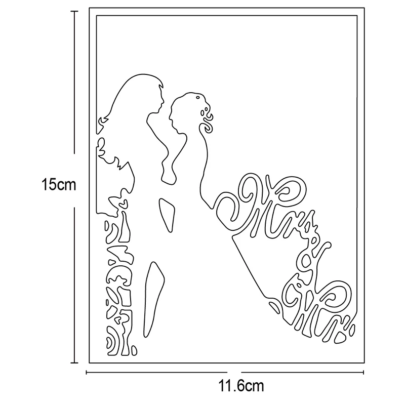 

women wedding Metal Cutting Dies DIY Etched Dies mould Craft Paper Card Making Scrapbooking Embossing die stencils