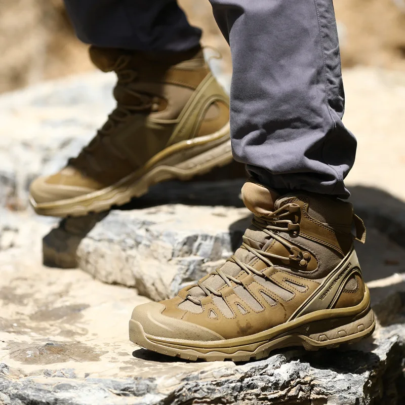 

Outdoor Tactical Boots Military Boots US Army Desert Boots Special Forces Mountaineering Boots Climbing Trekking Sneakers