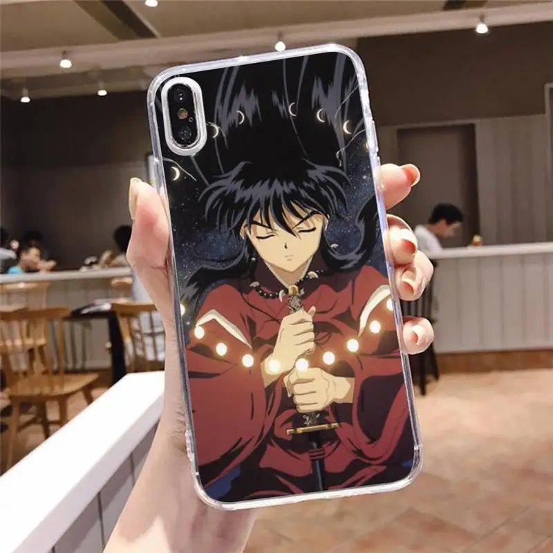 

Japan anime inuyasha Phone Case Transparent soft For iphone 5 5s 5c se 6 6s 7 8 11 12 plus mini x xs xr pro max