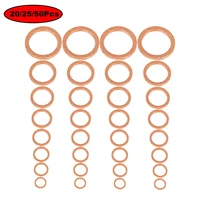 202550pcs m5 m6 m8 m10 m12 m14 m16 m20 solid copper washer flat ring gasket seal plain spacer washers fastener