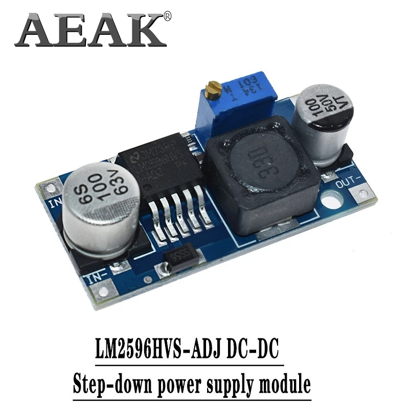 AEAK 1 шт. LM2596 LM2596S DC 4 5 40 в Регулируемый понижающий модуль питания новый высокое