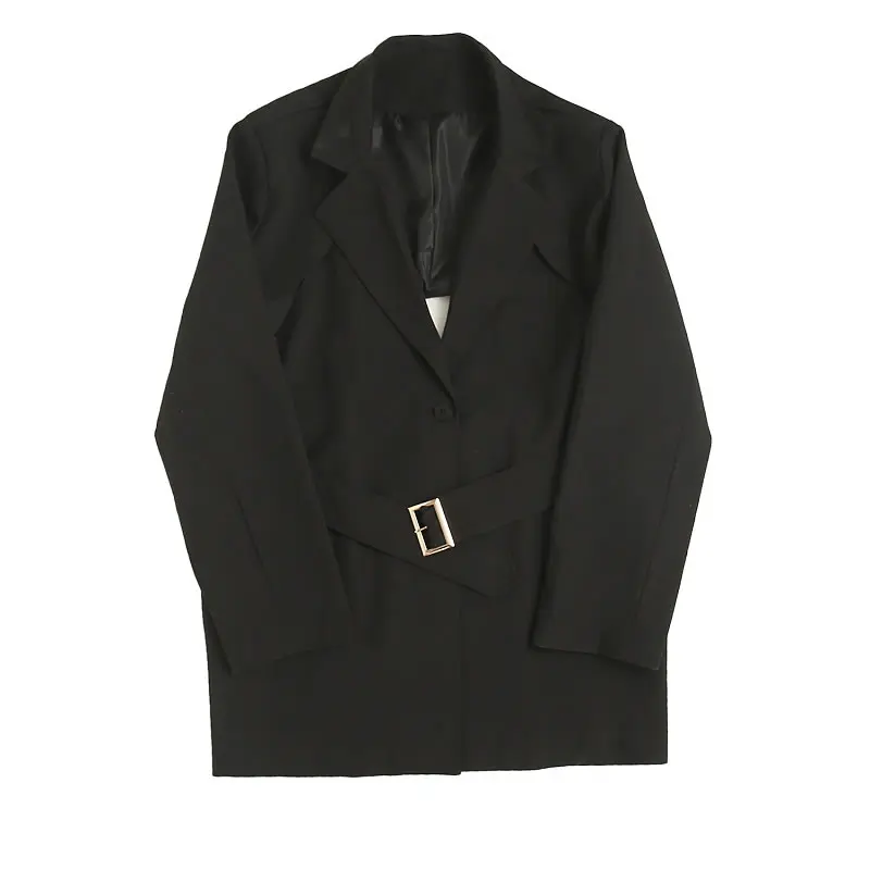 

XITAO Backless Single Breasted Blazer Women 2020 Autumn Casual Fashion Style Temperament All Match Solid Women Clothes ZP3687