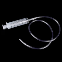 1pcs 60ml plastic feeding syringe reusable pump with 80cm tube for epoxy resin tools