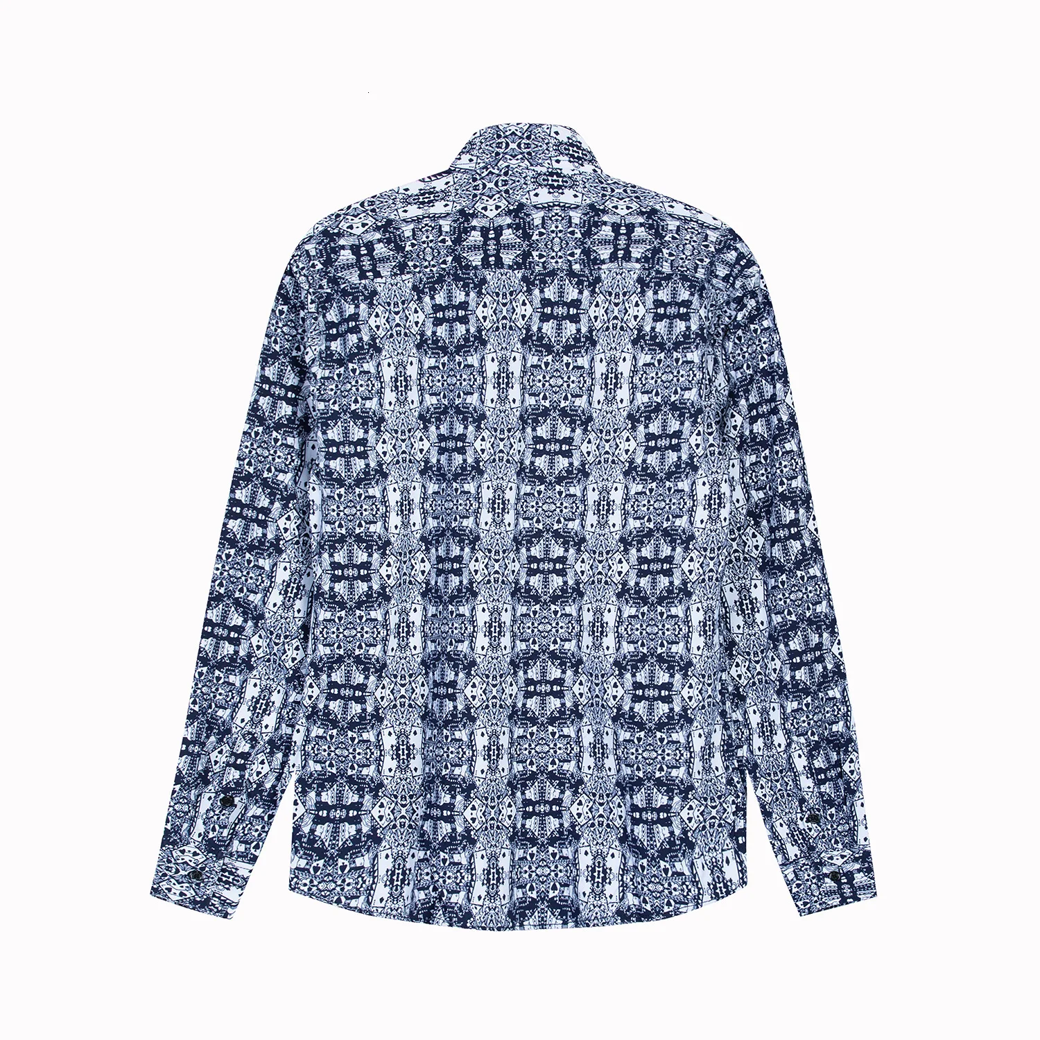 Рубашка из чистого хлопка с принтом Король покера 184|Классические| |