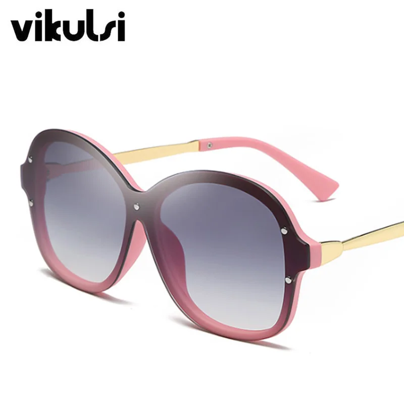 

2020 Fashion Luxury Round Sunglasses Men Women Vintage Rivet Sun Glasses Female UV400 Oversizde Gradient Shades Travel Glasses