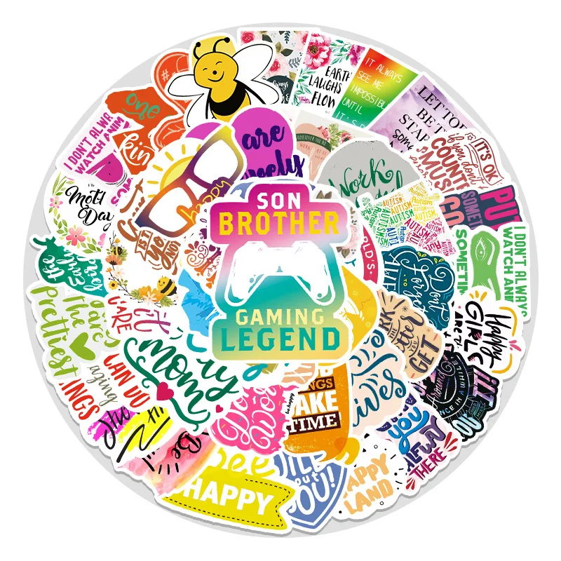 50 шт. декоративные наклейки для ноутбука компьютера скейтборда | Игрушки и хобби