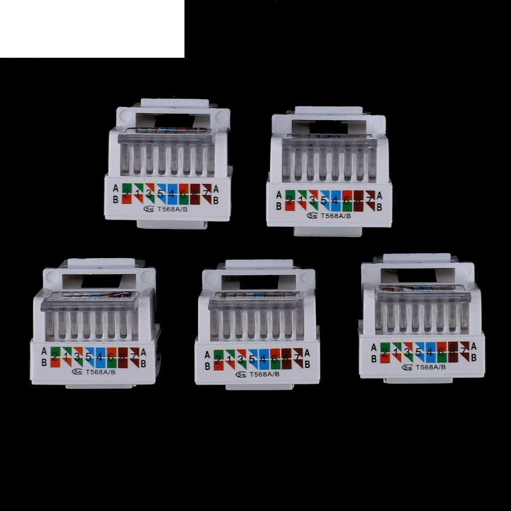 Сетевой модуль UTP CAT5E без инструментов 2 шт. разъем RJ45 информационный компьютерный