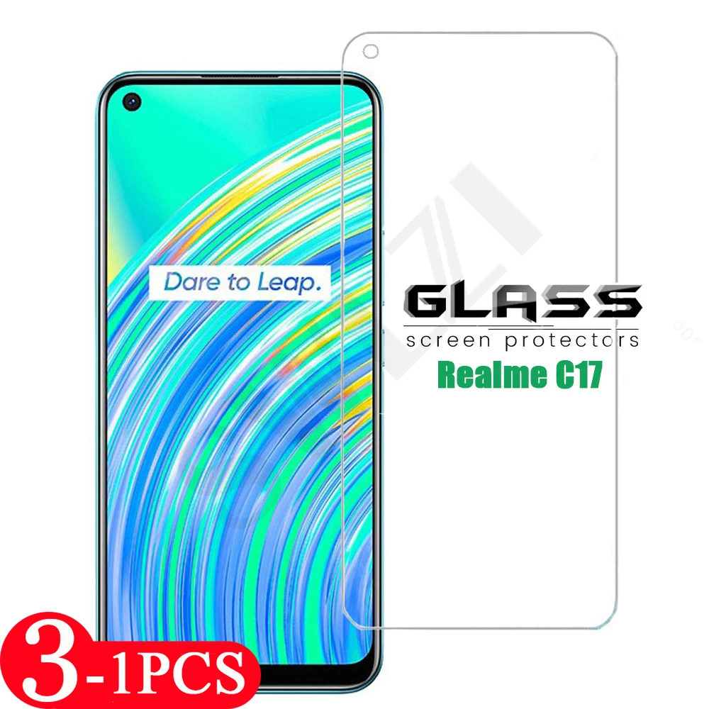 

3-1Pcs phone screen protector for Realme C11 2021 C12 C15 C17 C20 C20A C21 C25 C1 C2 C2S C3 C3i tempered glass protective film