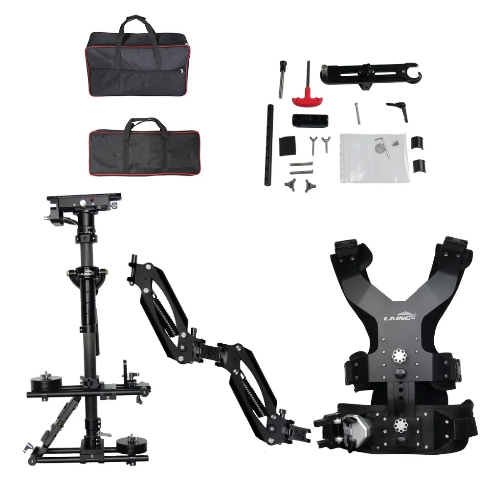LAING M30PX 15 кг вес медведя из углеродного волокна Видеокамера Steadicam Стабилизатор Steadycam фотографии жилет двойной поддержки Arm