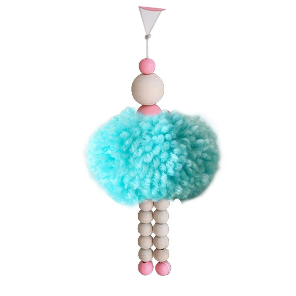 Nordic Ballet Girl Hanging Decoration Wooden Beads Ornament Adornment Room Photography Props | Дом и сад