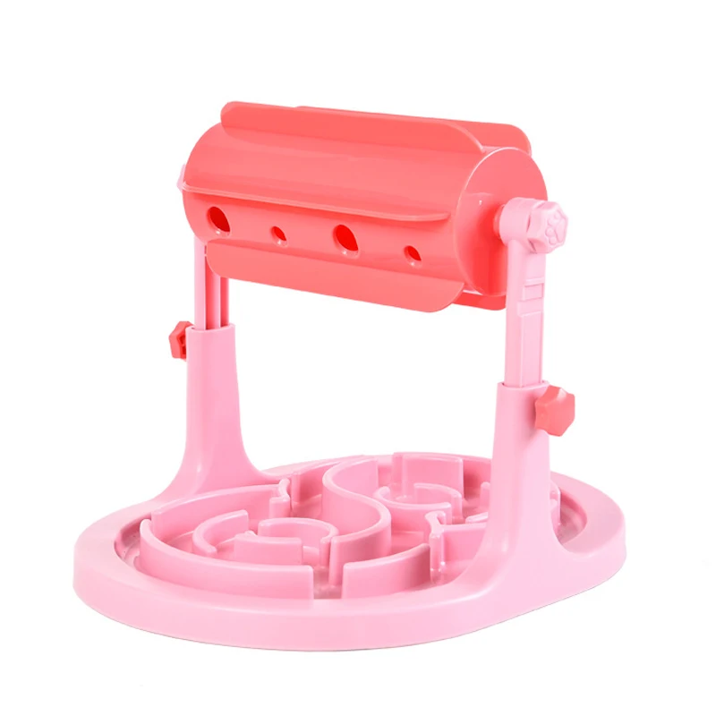 

Newly Adjustable Roller Feeder Pet Training Interactive Toy Dog Cat Slow Eating Training Tool
