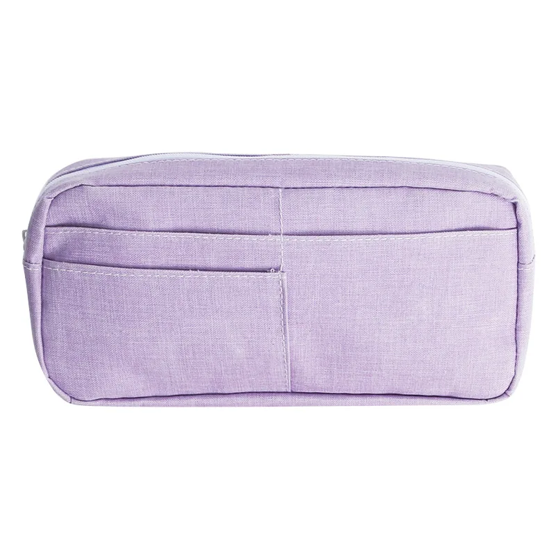 

Pure color ins badge pencil case can diy hand bag to receive bag students stationery bags