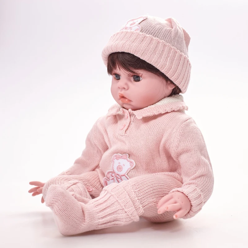 22 дюймовые куклы для новорожденных силиконовые детей детские партнеры игрушки