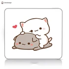 Милый коврик для мышки с маленьким мультяшным персиком и котом мочи, игровые аксессуары, клавиатура для ПК, игровой Настольный коврик Varmilo, милый коврик для мыши ноутбука