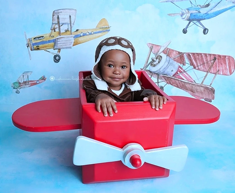 Newborn photography props home props wooden aircraft props children's studio photo props studio costume props new