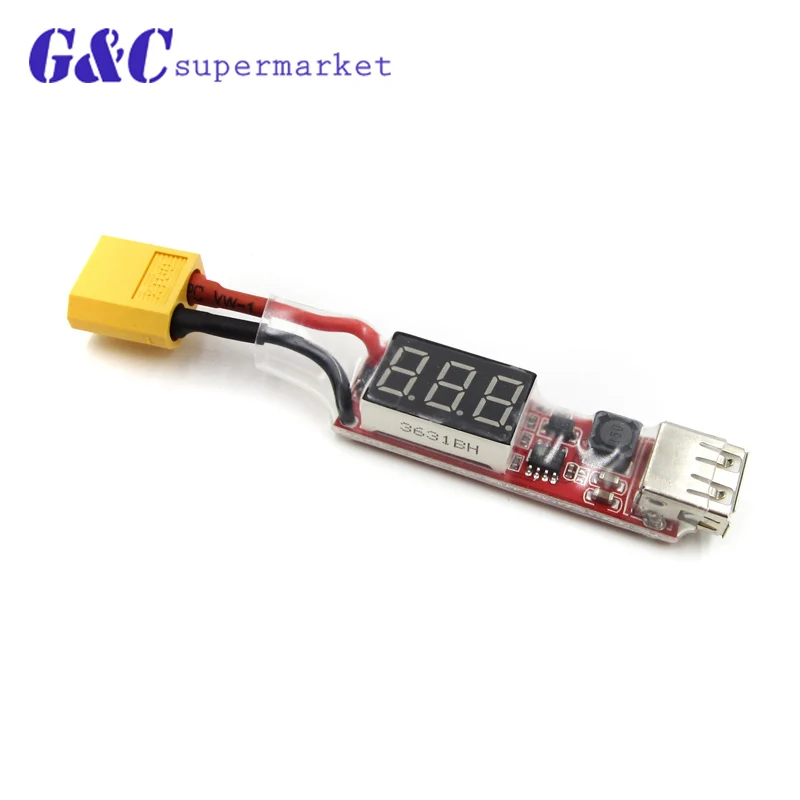 2S 6S Lipo батарея XT60 разъем к USB 5V 2A зарядное устройство конвертер адаптер для