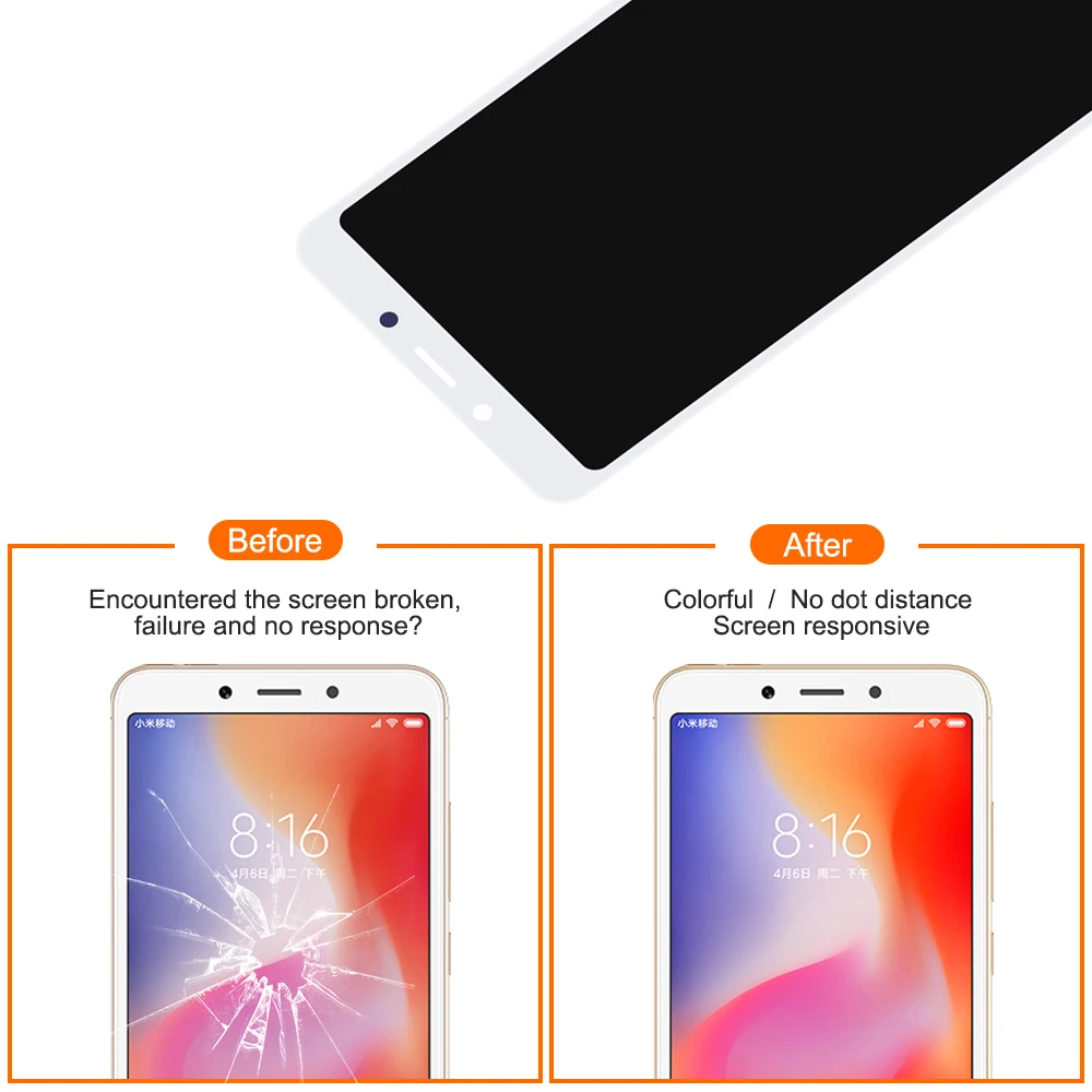5,4" ЖК-дисплей для Xiaomi Redmi 6+ сенсорная панель дигитайзер для замены дисплея Redmi 6A