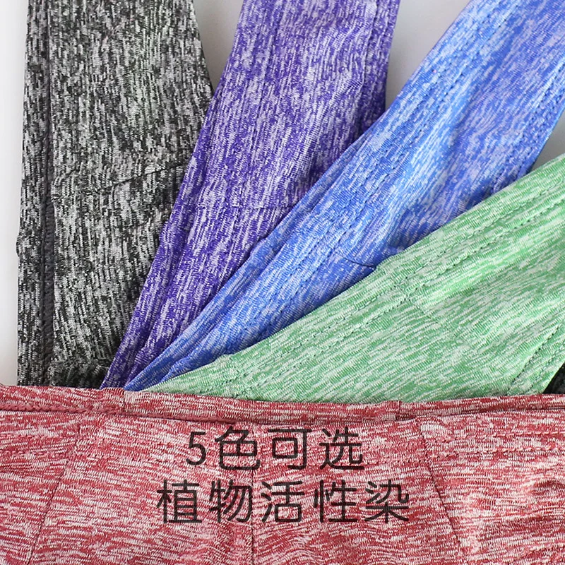 Мужские трусы брифы из смеси полиэстера синие Однотонные эластичного дышащего