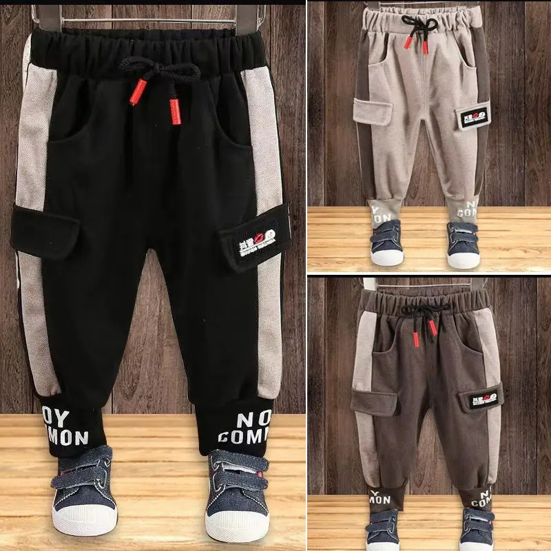 Новые детские брюки до щиколотки для маленьких мальчиков брюки-шаровары детей