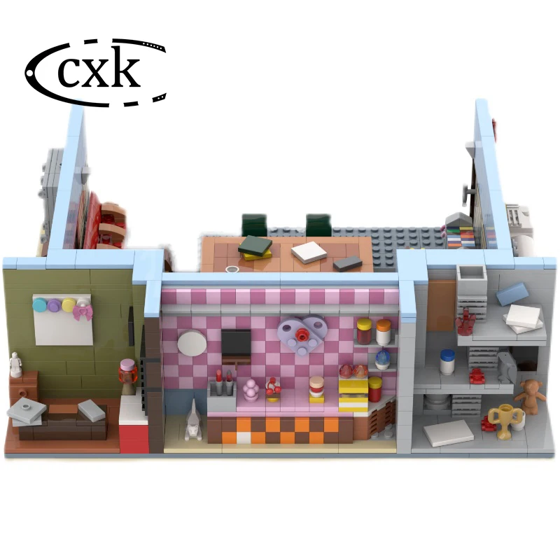 

City Street View Friends Greendale Community College Architecture Building Blocks Apartment House Bricks Toys For Children Gifts