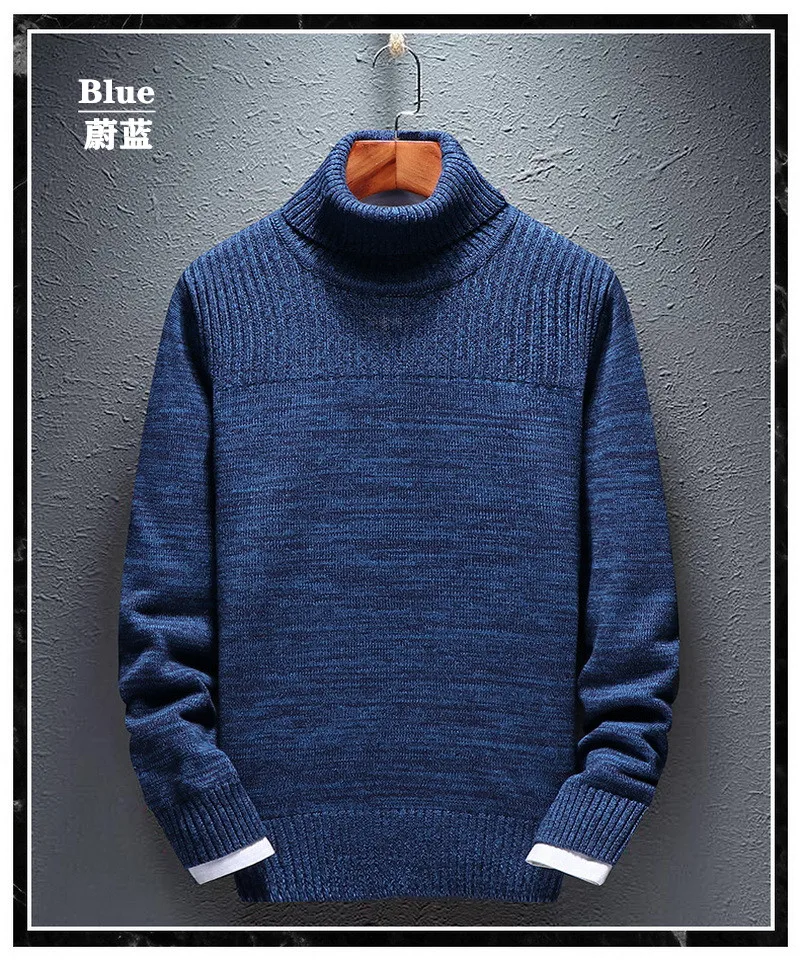 Высококачественный мужской пуловер из 100% хлопка осень-зима деловой Повседневный