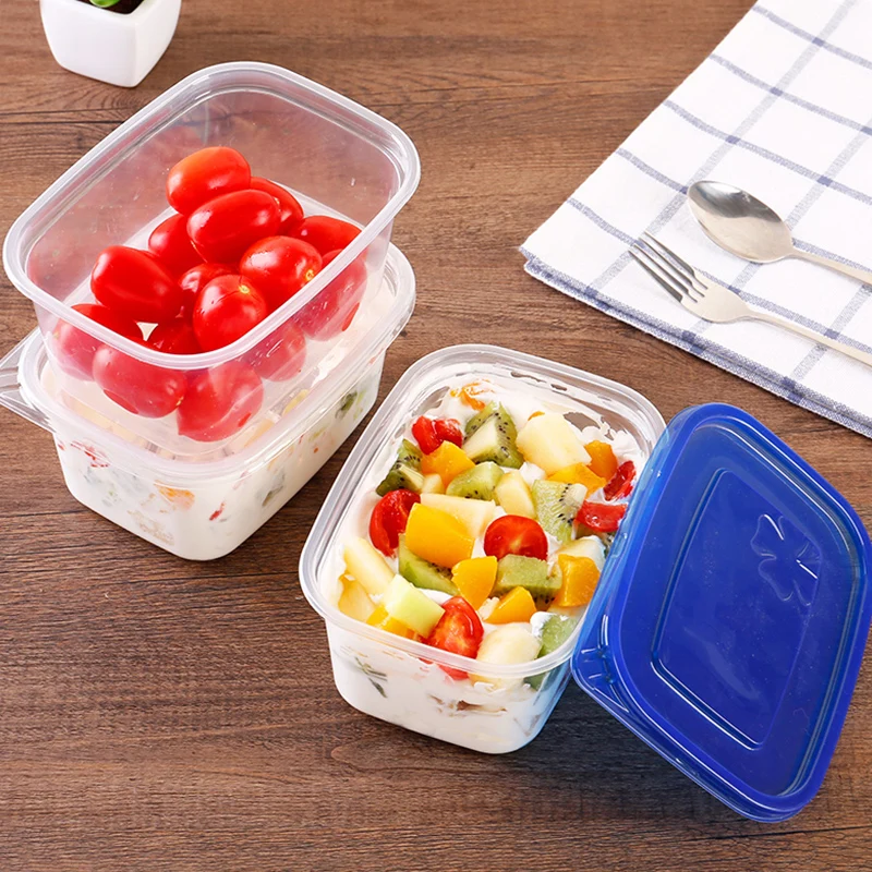 1 шт. толстый квадратный одноразовый Ланч бокс пищевая упаковка пластиковый