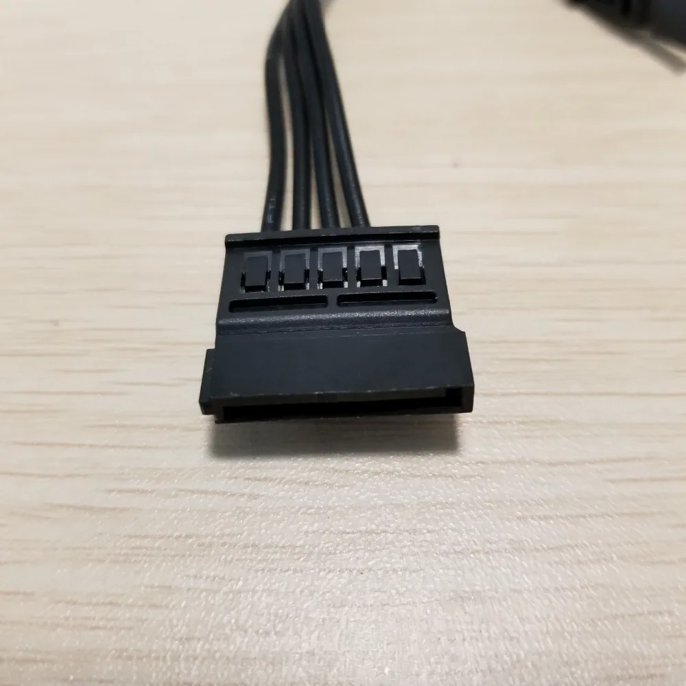 Компьютер 4Pin FDD Мужской до 5-Порты и разъёмы 15Pin SATA Женский адаптер конвертер