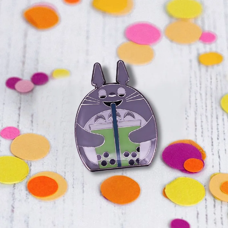 Эмалированная заколка Тоторо маття Boba Миядзаки Хаяо значок из анимационного