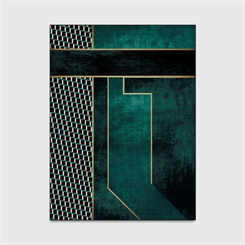 Роскошный Ковер в американском стиле зеленые современные ковры для гостиной