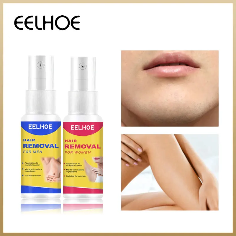 

EELHOE Permanant Hair Growth Removal Inhibitor Spray Beard Bikini Intimate Legs Body Armpit Painless Facial Stop Hair Depilatory