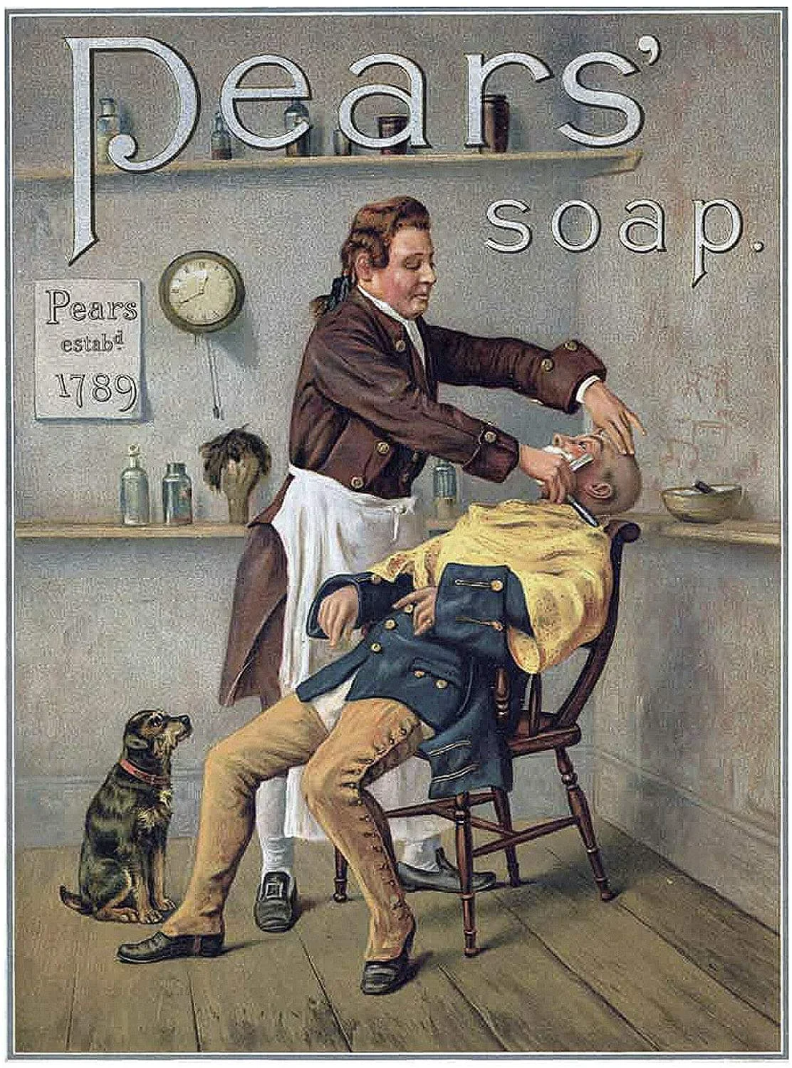 

Pears' Soap Wall Decor Travel Metal Tin Sign 8x12 Inch