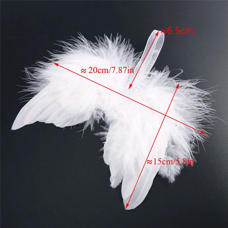 US Stock Angel Wings 10PCS Feather Easter Christmas Ornament Decoration New | Дом и сад