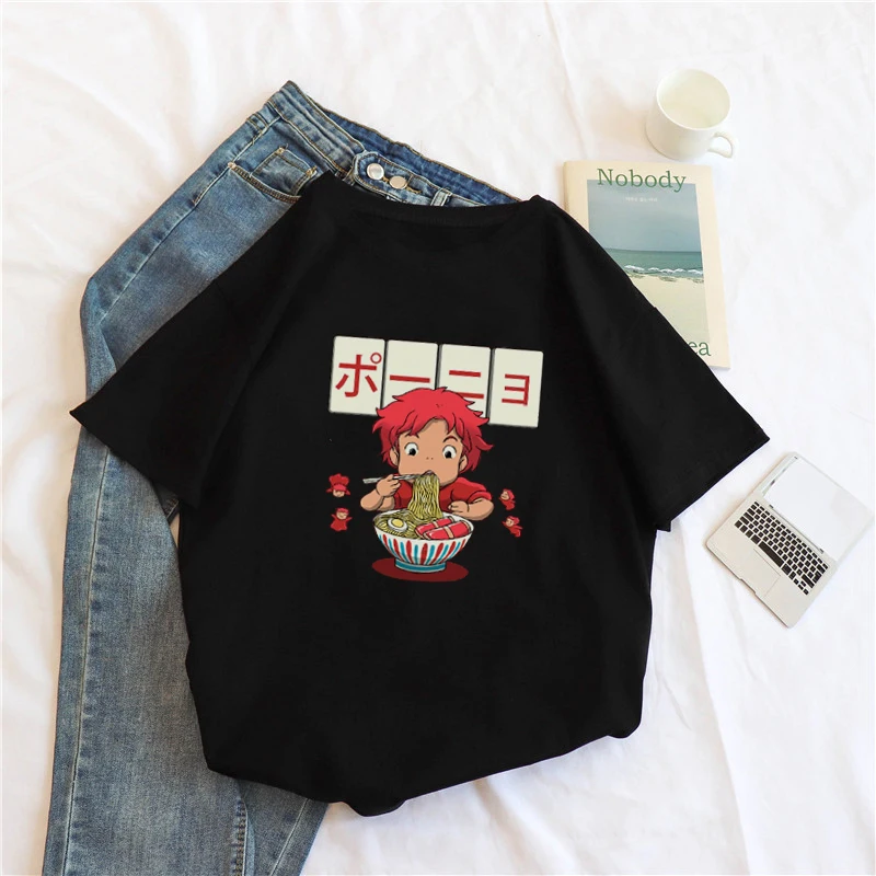 Женская футболка с рисунком из аниме Тоторо | одежда