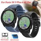 Ремешок для смарт-часов Garmin Fenix 6X Pro 6S 6 5X 5 5S 3 3HR Forerunner 935 945, быстросъемный силиконовый браслет