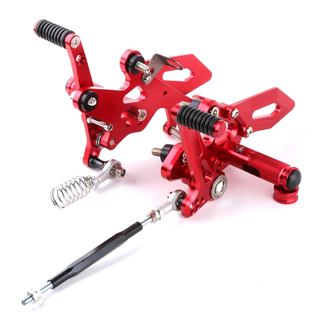 Мотоцикл CNC Универсальный Регулируемый Rearset подножка мото подножки педали