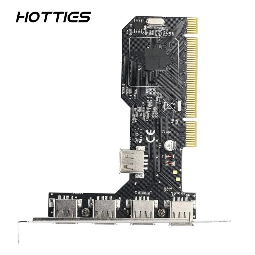 Супер скорость до 5 Гбит/с Стабильная USB2.0 Плата расширения PCI USB 2 0 карта Multi I/O