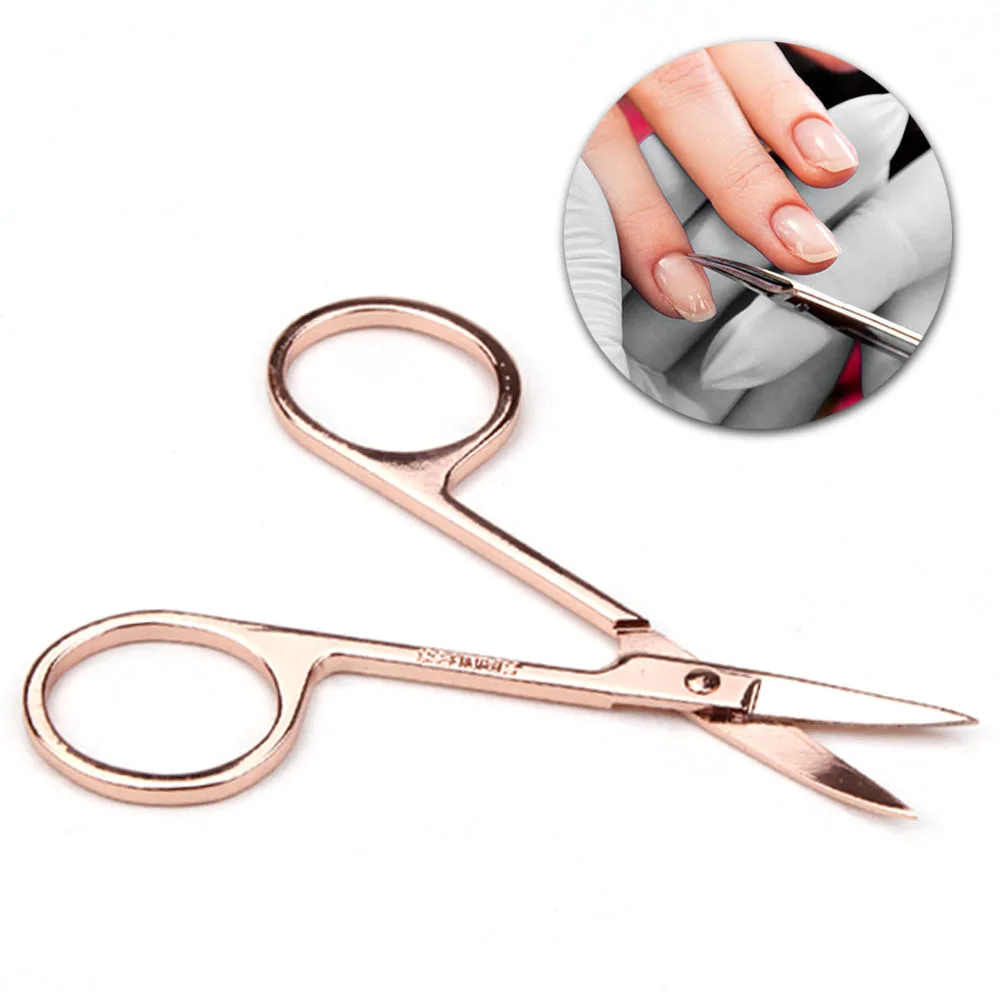 Ножницы для кутикулы удаления омертвевшей кожи макияж изогнутая головка ножницы