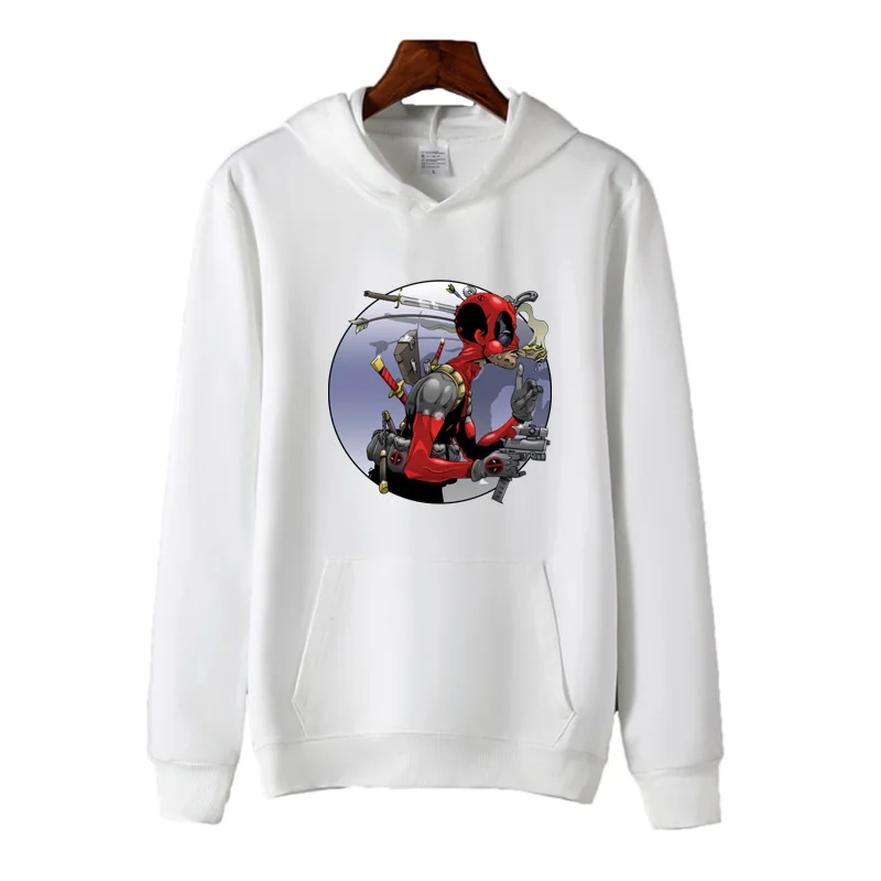 

Демисезонная спортивная одежда Дэдпул с забавным мультяшным графическим принтом, толстовка, женская спортивная одежда, толстовка, Мужская ...