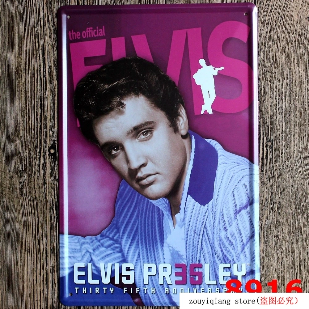 Elvis Presley! Винтажные жестяные вывески для гаража в стиле ретро 20*30 см металлический