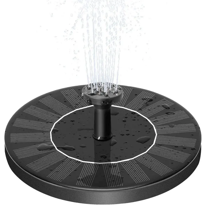 

Solar Fountain Pump, Submersible Outdoor Fountain Panel Kit Bird Bath Small Pond Swimming Pool Garden Lawn