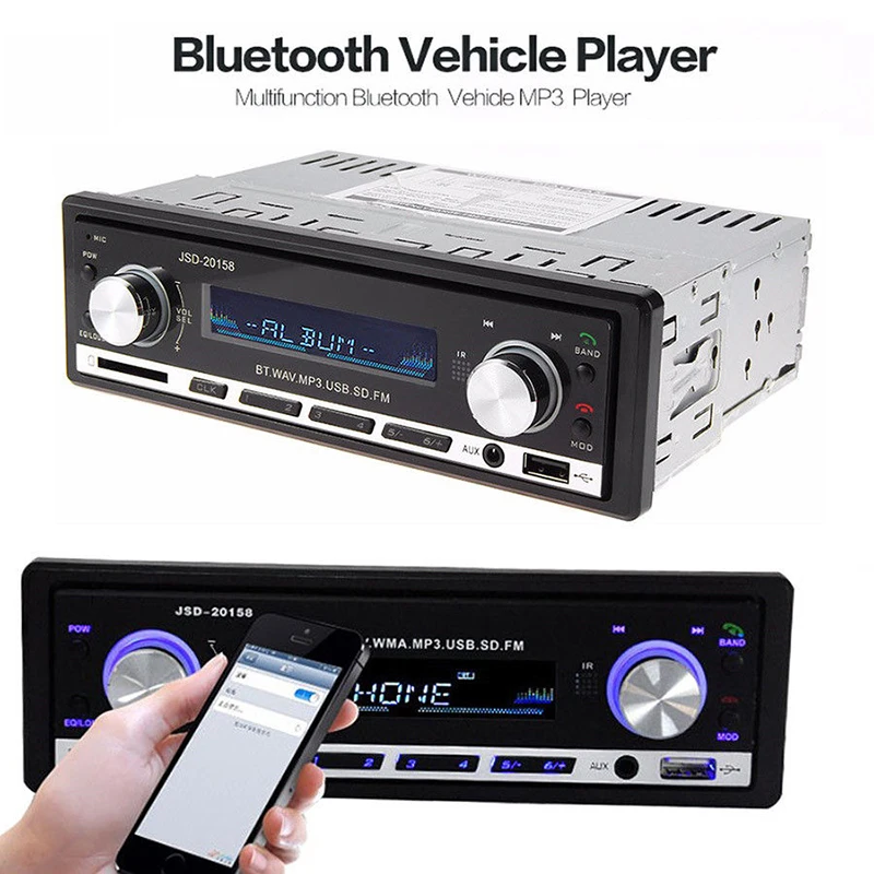 Автомобильный музыкальный плеер 1DIN радио Bluetooth динамик MP3 AUX FM приемник карта U