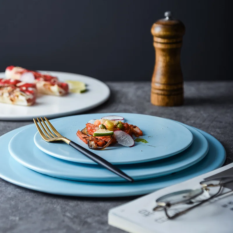 Туфли на плоской подошве с круглым носком тарелкой гостиничный керамический