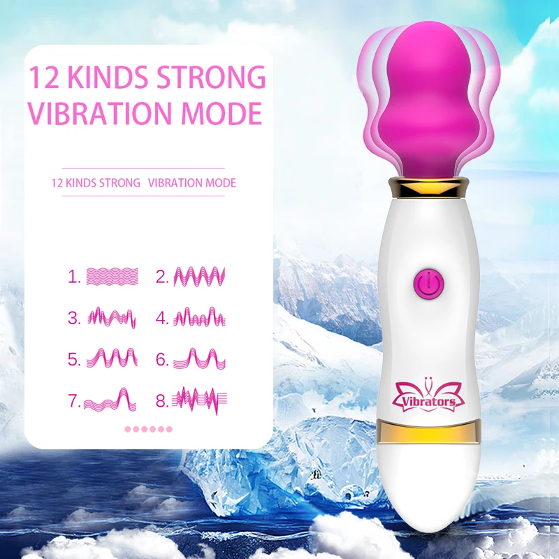 10 скоростной силиконовый волшебный стержень VATINE Стимуляция клитора вибратор для